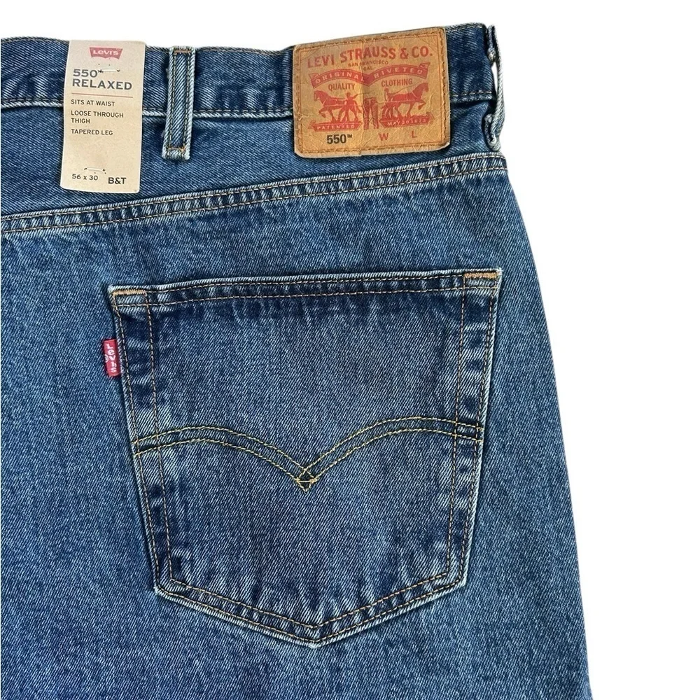 Levi’s 56x30 550 RELAXED FIT MEN'S JEANS (BIG & TALL) straight leg medium